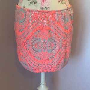Sequin skirt size M peach/pink and grey